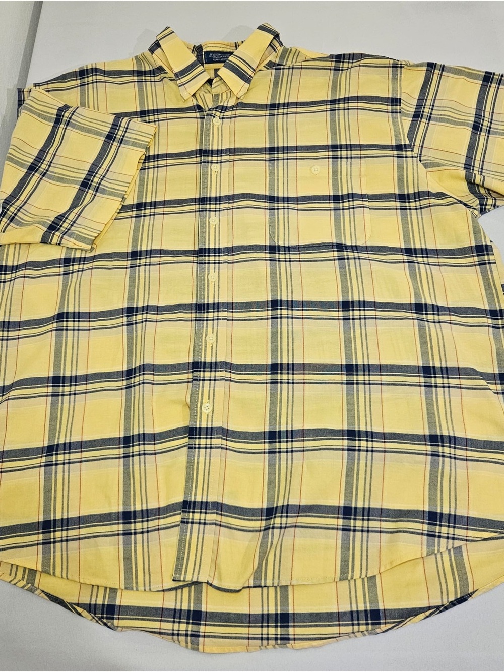 Towncraft Wrinkle Free Mens Plaid Short Sleeve Button Down Shirts XL Lot of 2 - Picture 9 of 15